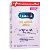 Enfamil Poly-Vi-Sol with Iron Multivitamin Supplement Drops for Infants and Toddlers, 50 mL dropper bottle