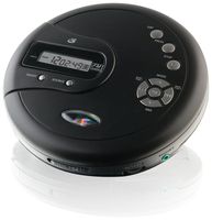 GPX PC332B Portable CD Player with Anti-Skip Protection, FM Radio and Stereo Earbuds - Black
