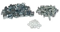 RackGold Zinc 10-32 Cage Nut & Screws w/Washers 25-Pack - USA Made