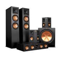 Klipsch RP-280FA Home Theater System Bundle (Black) with Yamaha RX-A3050