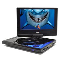 OREI 9" Portable All Multi Region Free Zone DVD Player - 4 Hour Battery, USB Input, Car Charger - USB Input Divx Playback