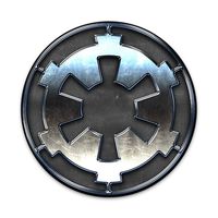 2X Sticker Set - Galatic Empire Metal Symbol - for Phone Grip Stent Cell Phones Tablets (Stickers Only)