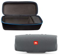 JBL Charge 4 Portable Waterproof Wireless Bluetooth Speaker Bundle with divvi! Charge 4 Protective Hardshell Case - Gray