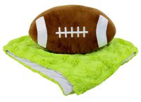 Animal Adventure | Cuddle Bundles | Football Theme | Super-Soft Machine Washable Blankie & Plush Toy
