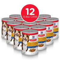 Hill's Science Diet Wet Dog Food, Adult 7+ for Senior Dogs,  13 oz Cans, 12 Pack