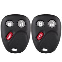 ECCPP Replacement fit for Keyless Entry Remote Control Car Key Fob Shell Case Buick Rainier Pontiac Torrent Hummer H2 Cadillac Escalade Saturn Vue Chevrolet Series LHJ011 (Pack of 2)