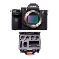Sony Alpha a7 III 24.2MP Full Frame Mirrorless Digital Camera (Body Only) with HPRC Customizable Foam Hard Case for Sony a7III Bundle