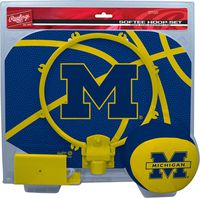 NCAA Michigan Wolverines Kids Slam Dunk Hoop Set, Blue, Small