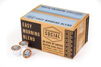 Neighborhood Social, Easy Morning Blend Medium Dark Roast Gourmet Coffee, 80 count Single Serve Cups