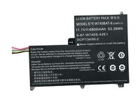 Yafda W740BAT-6 New Laptop Battery for Clevo Schenker W740S S413 X411 W740SU 3ICP7/34/95-2 6-87-W740S-42E 11.1V 4800mAh/53.28Wh