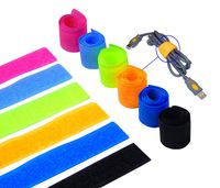 Ceeyali 120 Pack Colorful Reusable Fastening Cable Organizer Ties Cable Straps for Cords Wire Management