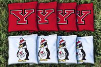 Victory Tailgate NCAA Collegiate Regulation Cornhole Game Bag Set (8 Bags Included, Corn-Filled) - Youngstown State Penguins