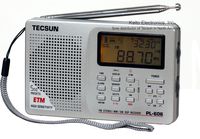 Tecsun PL-606 Digital PLL Portable AM/FM Shortwave Radio with DSP, Silver