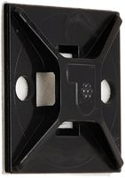 Panduit ABM2S-AT-X0 Cable Tie Mount, Adhesive Backed, High Temperature, 4-Way, Weather Resistant ABS, (10-Pack)