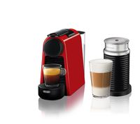 Nespresso by De'Longhi EN85RAE Essenza Mini Original Espresso Machine Bundle with Aeroccino Milk Frother by De'Longhi, Red