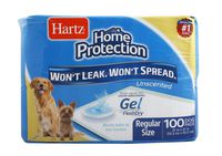 Hartz Home Protection Unscented Odor Eliminating Gel Dog Pads - 100 Count - 3270014938