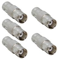 BNC Female to Female, 5-Pack BNC Barrel Connector Coupler, RFAdapter Extend Cables on CCTV Camera Survelliance System