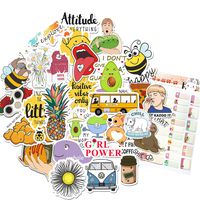 Hydro Flask Stickers for Girl Teens Kids Boys 68 Pack Vinyl Waterproof Sticker for Kid Room Laptop Luggage, Water Bottle Hydro Flask VSCO Trendy Decals Stickers