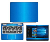 Decalrus - Protective Decal for Dell Inspiron i7370 / 7370 (13.3" Screen) Laptop LITE Blue Texture Brushed Aluminum Skin case Cover wrap BAdellInspiron_i7370LiteBlue