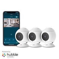 Motorola Focus89-3W Wireless Indoor Cameras for Home-Security Surveillance System with Temperature, Sound and Motion Detection, Remote Pan, Tilt, Digital Zoom, Two-Way Talk - 1080p Video, Night Vision