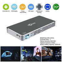 Mini Pico Projector HD DLP Projector hdmi 1080p Portable WiFi Wireless Bluetooth Home Theater Projector for Smartphone iPhone Andriod,TOUMEI C800S Keystone Correction