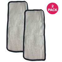 Crucial Vacuum Replacement Mop Pads Part # 60978, 60980 & 60980A - Fits Eureka Steam Pad Fit Models 310A, 311A, 313A Enviro Floor Steamer - Washable, Reusable Part and Model for Home (2 Pack)