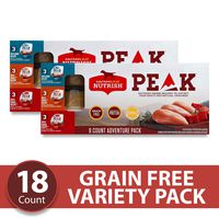 Rachael Ray Nutrish PEAK Natural Wet Dog Food Adventure Pack Variety, 3.5 Ounce Tub (Pack of 18), Grain Free, Protein