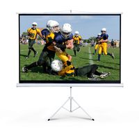 FurniTure Projector Screen Portable Projection Screen 100" 4:3 Projector Screen with Stand Hd Projector Screen Anti-Cease 160° Viewing Angle Support Home Theater Indoor Outdoor
