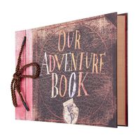 Gotideal Photo Album Scrapbook, DIY Handmade Album Photo Book Our Adventure Book Scrapbook Movie Up Travel Scrapbook for Christmas, Anniversary, Wedding, Travelling, Friend, Memory with Stickers