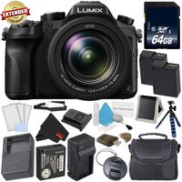 PANASONIC LUMIX DMC-FZ2500 4K Point and Shoot Camera w/20X Leica DC Vario-ELMARIT F2.8-4.5 Lens - International Version - Gold Bundle