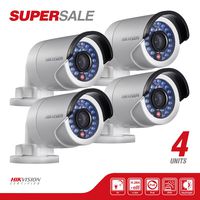 NEW! 4 Hikvision DS-2CD2010-I Mini IP Network Bullet Color Camera, HD 1.3MP 1280X960, 4mm Lens, PoE, IP66 Weatherproof, IR up to 30M, True Day & Night, Digital Wide Dynamic Range, H.264/M-JPEG, 3D DNR