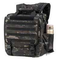 Military Laptop backpack tactical backpack Shoulder Bag Handbag with Molle System for Work and Life (Black Multicam)