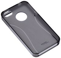 AmazonBasics Protective TPU Case with Screen Protector for AT&T and Verizon iPhone 4 and iPhone 4S (Smoke)