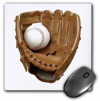 3dRose LLC 8 x 8 x 0.25 Inches Mouse Pad, Baseball Glove (mp_4386_1)