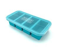Souper Cubes Extra-Large Silicone Freezing Tray with Lid - makes 4 perfect 1cup portions - freeze soup broth or sauce
