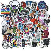 Cool Teens 100 Pieces Cool Stickers Pack Waterproof Funny Graffiti Stickers Decals For Laptop Bumper Bike Luggage Skateboard Helmet Car Phone