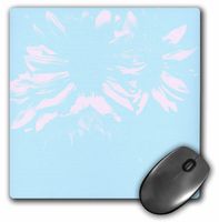 3dRose LLC 8 x 8 x 0.25 Inches Mouse Pad, Sky Blue Sunflower Art- Flowers- Nature (mp_33798_1)