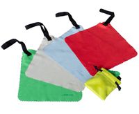 DewRagz Portable Microfiber Cleaning Cloth w/Travel Bag + Free Cloth w/Wallet Case ~Complete Kit~