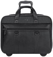 Solo New York Macdougal Rolling Laptop Bag.  Rolling Briefcase for Women and Men. Fits up to 17.3 inch laptop - Black