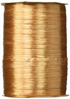 Berwick Offray 1/4'' Wide Pearlized Raffia Ribbon, Gold, 100 Yards