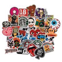 Graffiti Stickers[100pcs], Cool Sticker for Personalize Laptop Computer PC Water Bottle Car Helmet Skateboard Luggage Bike Bumper Waterproof Vinyl Decals, Best Gift for Kids, Adult- No-Duplicate Pack