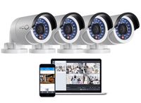 Oco Pro Bullet Outdoor/Indoor 1080p Cloud Surveillance and Security Camera with Remote Viewing (4 Pack)