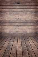 HUAYI 5x7ft Brown Wood Wall Floor Cotton cloth Backdrop Newborn photography Baby Photo Studio Props Adults Portrait pictures Background D-4926
