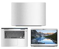 decalrus - Protective Decal for Dell Inspiron 15 i7570 / 7570 (15.6" Screen) Laptop Silver Texture Brushed Aluminum Skin case Cover wrap BAdellInspironi7570Silver