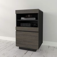 Nexera 116245 Lima, Bark Grey and Black Audio Tower,