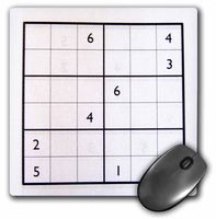 3dRose LLC 8 x 8 x 0.25 Inches Numbers Puzzle Mouse Pad (mp_18670_1)
