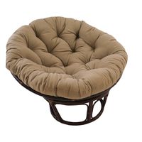Blazing Needles Solid Twill Papasan Chair Cushion, 44" x 6" x 44", Toffee