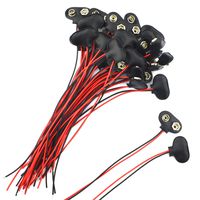 9 Volt Battery Clip Connector Battery Snap Wire Connectors (30 P-T)