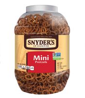 Snyder's of Hanover Mini Pretzels, 40 Ounce Large Canister