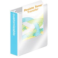 Wilson Jones Ultra Duty Round Ring View Binder with Extra Durable Hinge, 1.5 Inch, Customizable, White (W87905PP2)